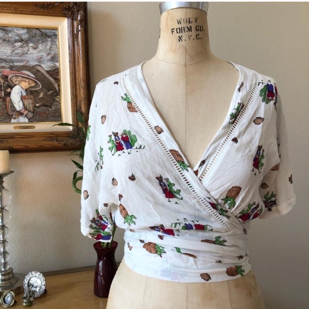 NWT LF House Of Three Wrap Top